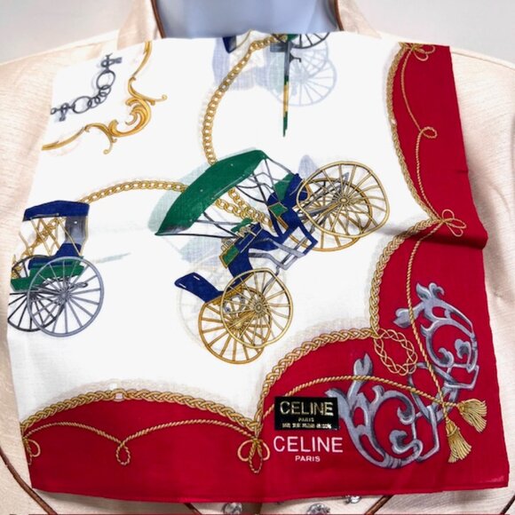 New Celine Paris MiniScarf/Handkerchief cotton 19